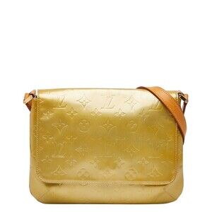 Louis Vuitton Monogram Vernis Thompson Street Shoulder Bag Yellow Patent